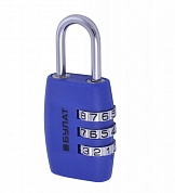 Замок навесной БУЛАТ кодовый ВС 293 (синий)